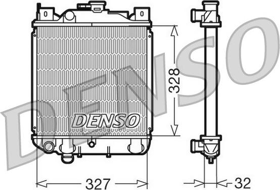Denso DRM47006 - Радіатор, охолодження двигуна avtolavka.club