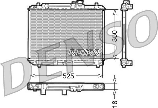 Denso DRM47001 - Радіатор, охолодження двигуна avtolavka.club