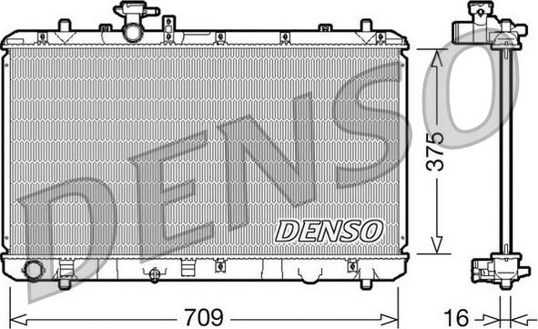 Denso DRM47023 - Радіатор, охолодження двигуна avtolavka.club