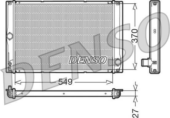 Denso DRM50023 - Радіатор, охолодження двигуна avtolavka.club
