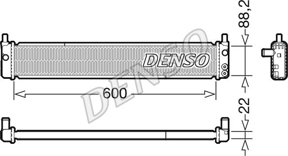 Denso DRM50135 - Радіатор, охолодження двигуна avtolavka.club