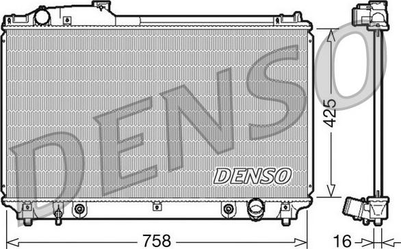 Denso DRM51003 - Радіатор, охолодження двигуна avtolavka.club