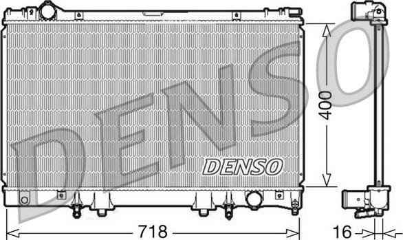 Denso DRM51002 - Радіатор, охолодження двигуна avtolavka.club