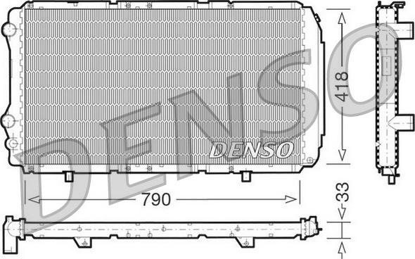 Denso DRM09076 - Радіатор, охолодження двигуна avtolavka.club