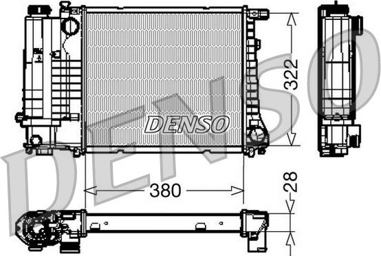 Denso DRM05044 - Радіатор, охолодження двигуна avtolavka.club