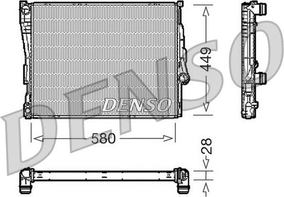 Denso DRM05069 - Радіатор, охолодження двигуна avtolavka.club