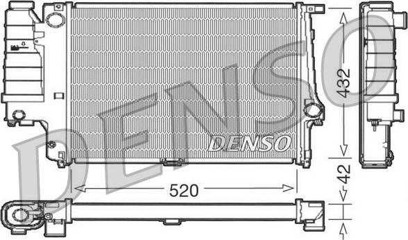 Denso DRM05064 - Радіатор, охолодження двигуна avtolavka.club