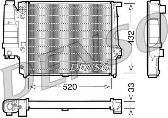 Denso DRM05060 - Радіатор, охолодження двигуна avtolavka.club