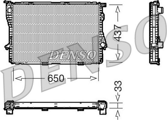 Denso DRM05067 - Радіатор, охолодження двигуна avtolavka.club