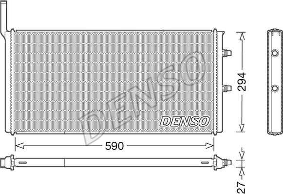Denso DRM05009 - Радіатор, охолодження двигуна avtolavka.club