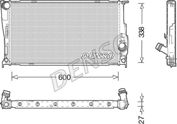 Denso DRM05003 - Радіатор, охолодження двигуна avtolavka.club