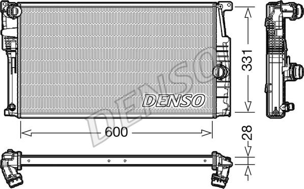 Denso DRM05014 - Радіатор, охолодження двигуна avtolavka.club