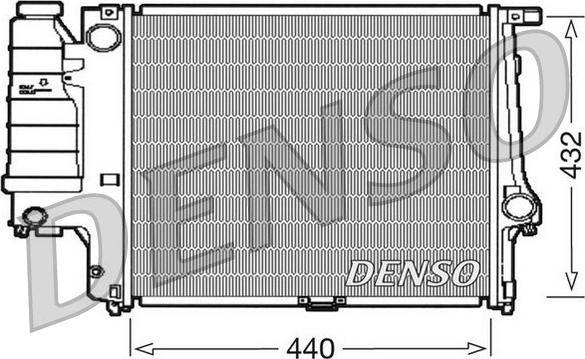 Denso DRM05037 - Радіатор, охолодження двигуна avtolavka.club