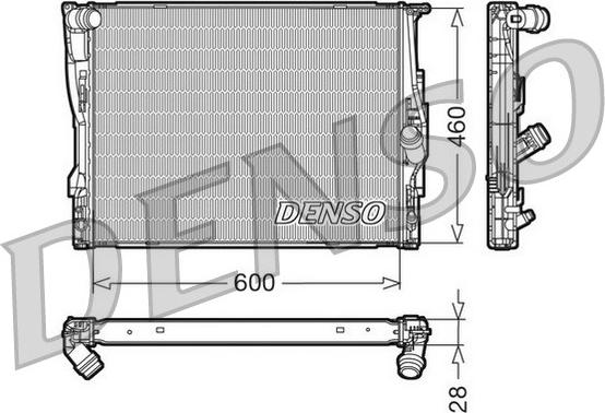Denso DRM05110 - Радіатор, охолодження двигуна avtolavka.club