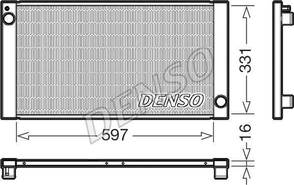 Denso DRM05121 - Радіатор, охолодження двигуна avtolavka.club