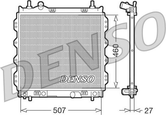 Denso DRM06005 - Радіатор, охолодження двигуна avtolavka.club