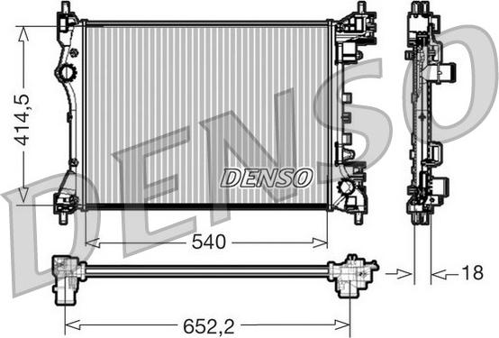 Denso DRM01005 - Радіатор, охолодження двигуна avtolavka.club