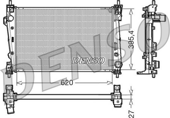 Denso DRM01006 - Радіатор, охолодження двигуна avtolavka.club