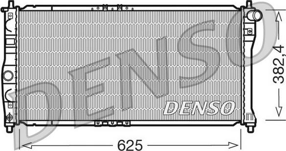 Denso DRM08002 - Радіатор, охолодження двигуна avtolavka.club