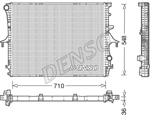 Denso DRM02026 - Радіатор, охолодження двигуна avtolavka.club