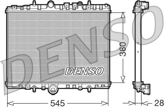 Denso DRM07056 - Радіатор, охолодження двигуна avtolavka.club