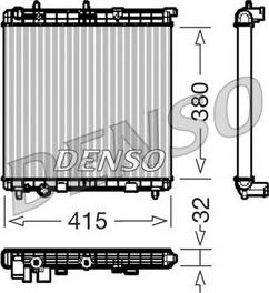 Denso DRM07011 - Радіатор, охолодження двигуна avtolavka.club