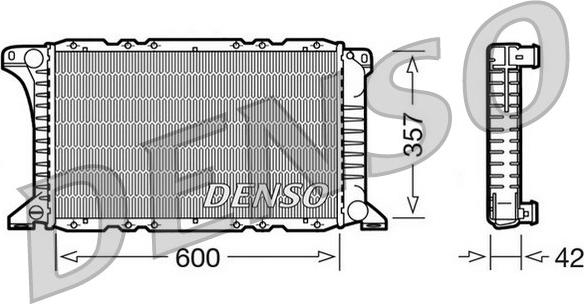 Denso DRM10090 - Радіатор, охолодження двигуна avtolavka.club
