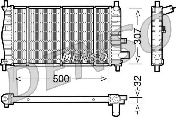 Denso DRM10042 - Радіатор, охолодження двигуна avtolavka.club