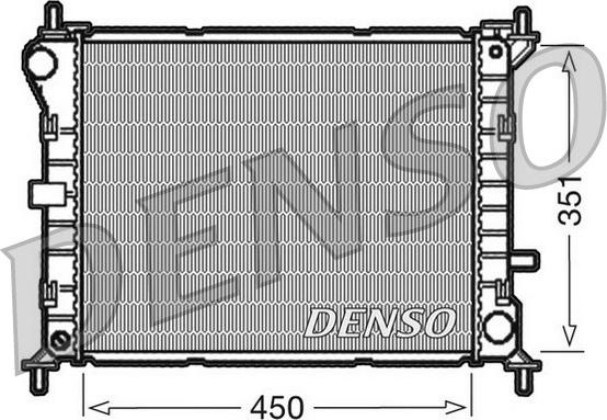 Denso DRM10050 - Радіатор, охолодження двигуна avtolavka.club
