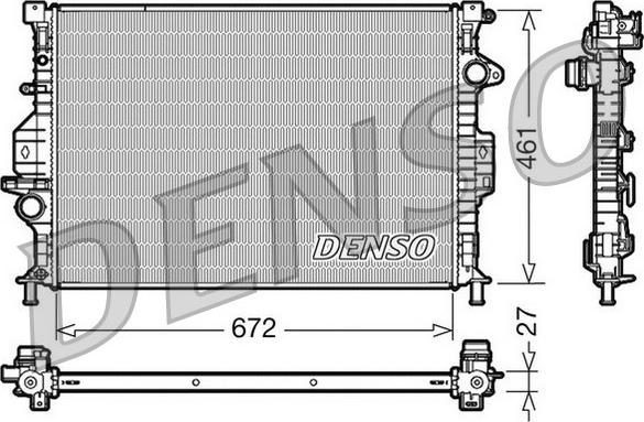 Denso DRM10069 - Радіатор, охолодження двигуна avtolavka.club