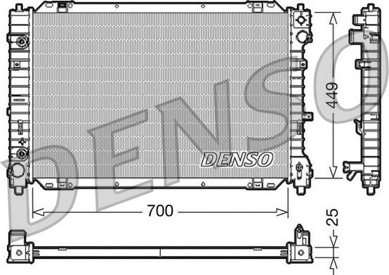 Denso DRM10089 - Радіатор, охолодження двигуна avtolavka.club