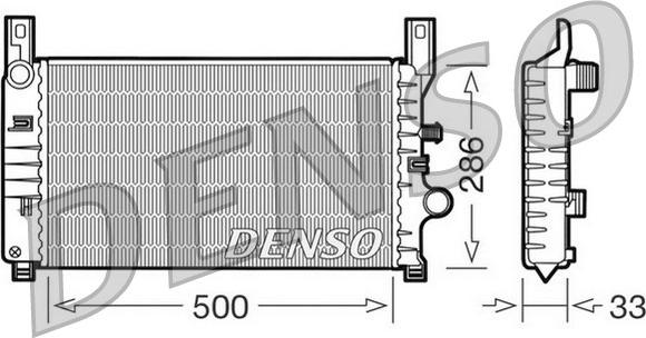 Denso DRM10034 - Радіатор, охолодження двигуна avtolavka.club
