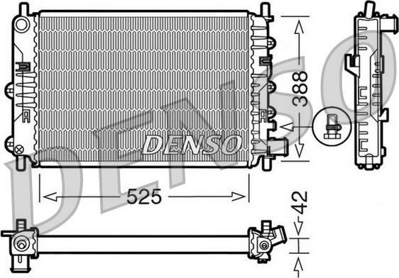 Denso DRM10026 - Радіатор, охолодження двигуна avtolavka.club