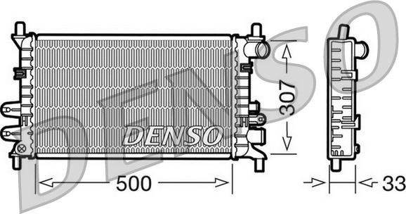 Denso DRM10027 - Радіатор, охолодження двигуна avtolavka.club