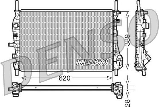 Denso DRM10073 - Радіатор, охолодження двигуна avtolavka.club