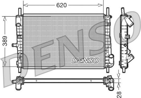 Denso DRM10072 - Радіатор, охолодження двигуна avtolavka.club