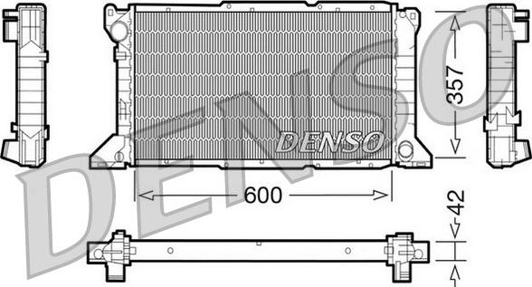 Denso DRM10100 - Радіатор, охолодження двигуна avtolavka.club