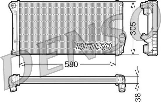 Denso DRM13020 - Радіатор, охолодження двигуна avtolavka.club
