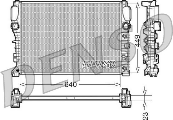 Denso DRM17090 - Радіатор, охолодження двигуна avtolavka.club
