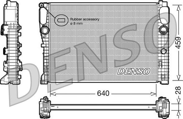 Denso DRM17042 - Радіатор, охолодження двигуна avtolavka.club
