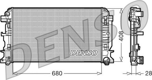 Denso DRM17009 - Радіатор, охолодження двигуна avtolavka.club