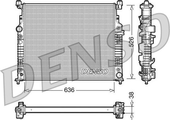 Denso DRM17006 - Радіатор, охолодження двигуна avtolavka.club