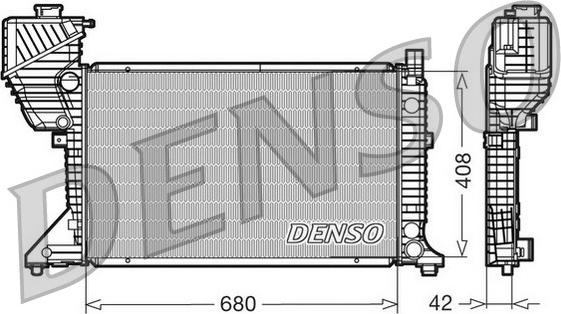 Denso DRM17011 - Радіатор, охолодження двигуна avtolavka.club