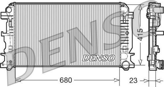 Denso DRM17018 - Радіатор, охолодження двигуна avtolavka.club