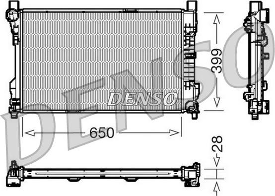 Denso DRM17080 - Радіатор, охолодження двигуна avtolavka.club