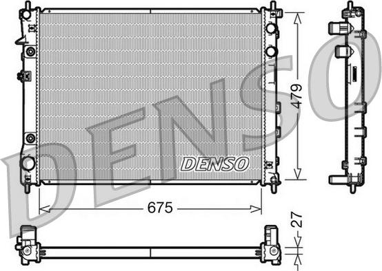 Denso DRM36012 - Радіатор, охолодження двигуна avtolavka.club
