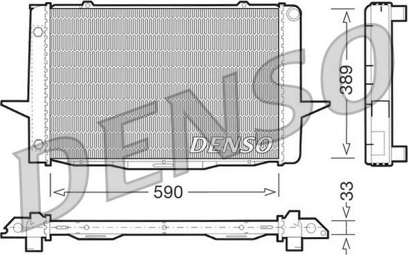 Denso DRM33041 - Радіатор, охолодження двигуна avtolavka.club