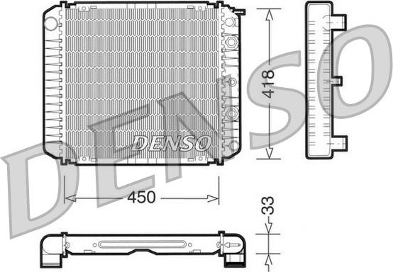 Denso DRM33005 - Радіатор, охолодження двигуна avtolavka.club