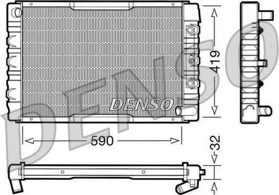 Denso DRM33034 - Радіатор, охолодження двигуна avtolavka.club