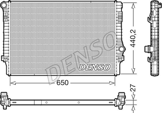 Denso DRM32049 - Радіатор, охолодження двигуна avtolavka.club